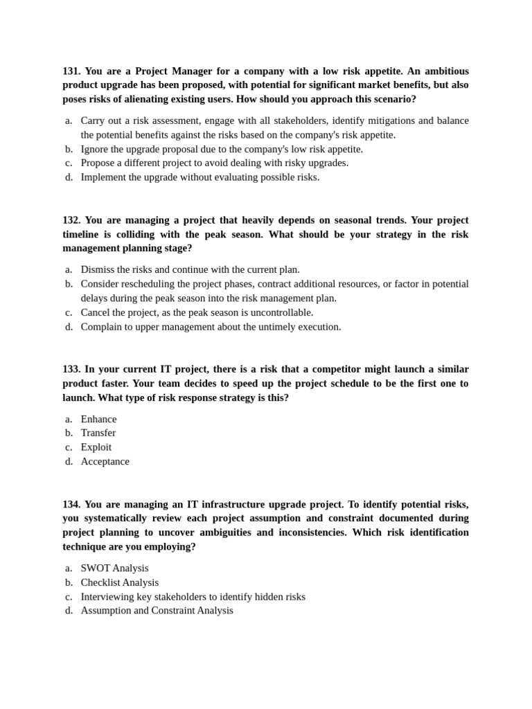 PMP Risk Management Strategies Guide | PDF | Risk | Risk Management