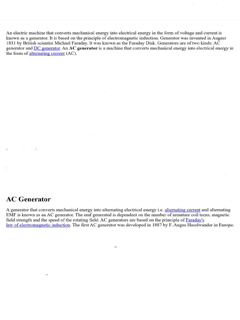 Ac Generator | PDF