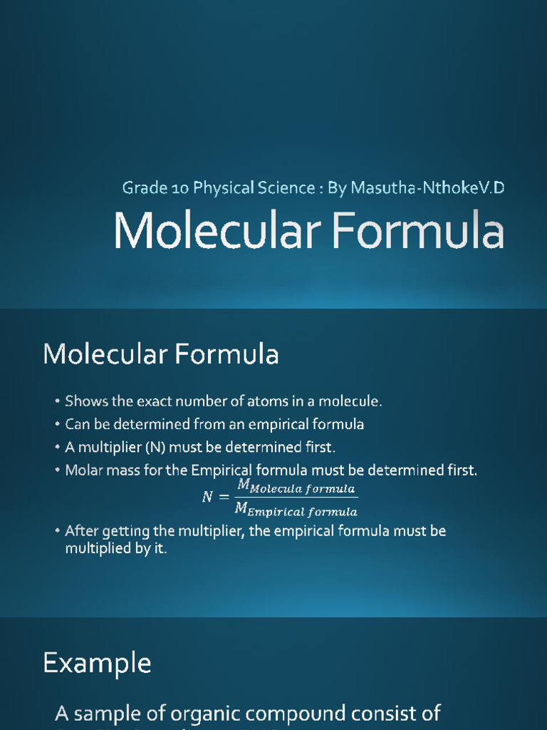 Molecular Formula | PDF