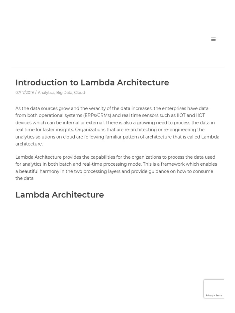 Introduction To Lambda Architecture - The Digital Talk | PDF | Computer ...