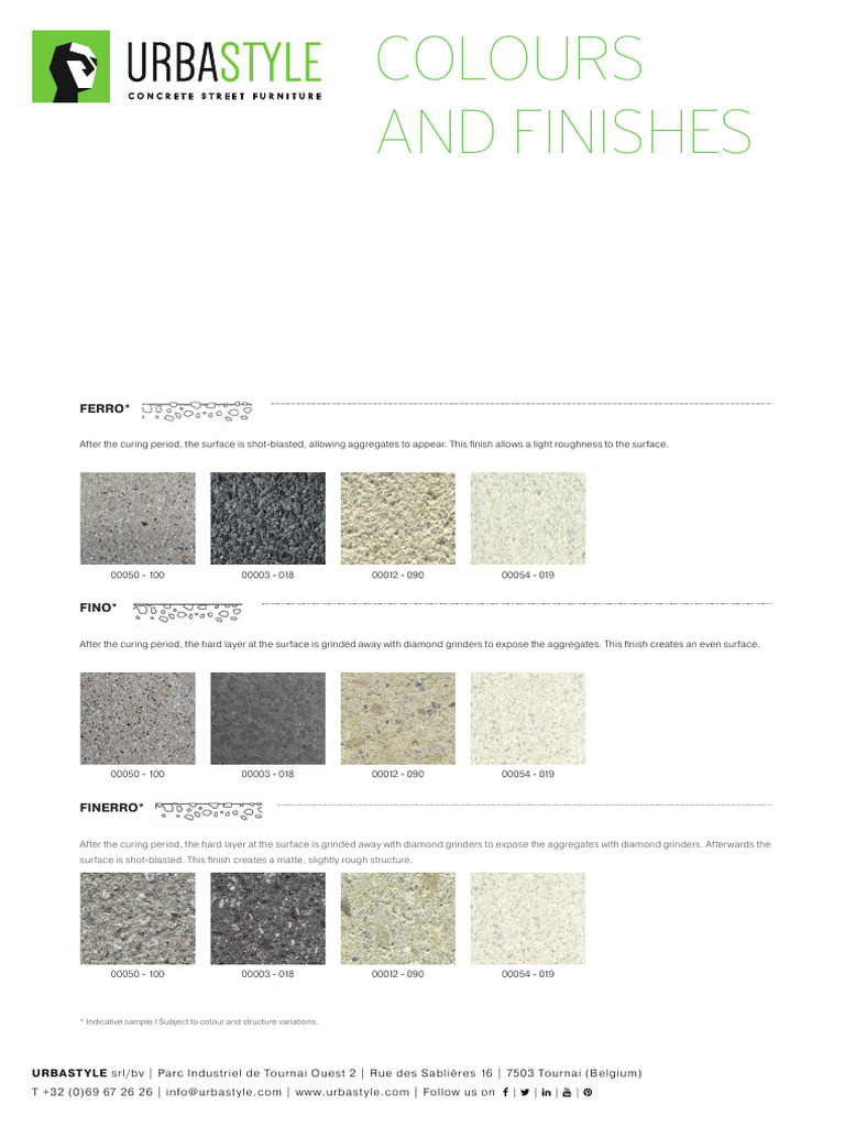 Colours and Finishes Collection | PDF
