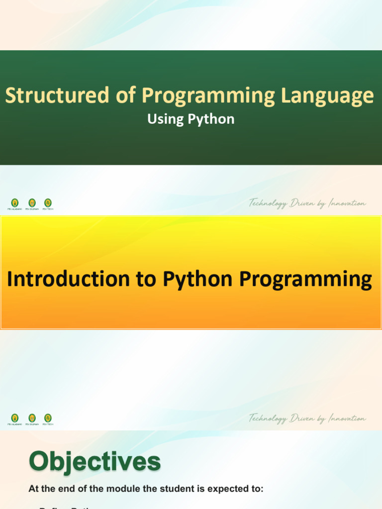 Introduction to Python Programming Guide | PDF | Python (Programming ...