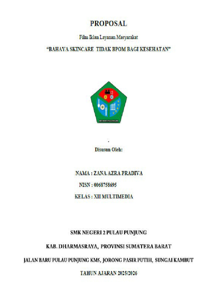 Contoh Proposal Iklan Layanan Masyarakat | PDF
