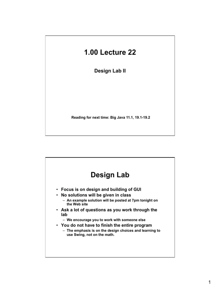 GUI Design Lab: Ball Simulation Exercise | PDF