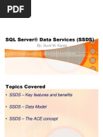 SQL Server Data Services - SSDS