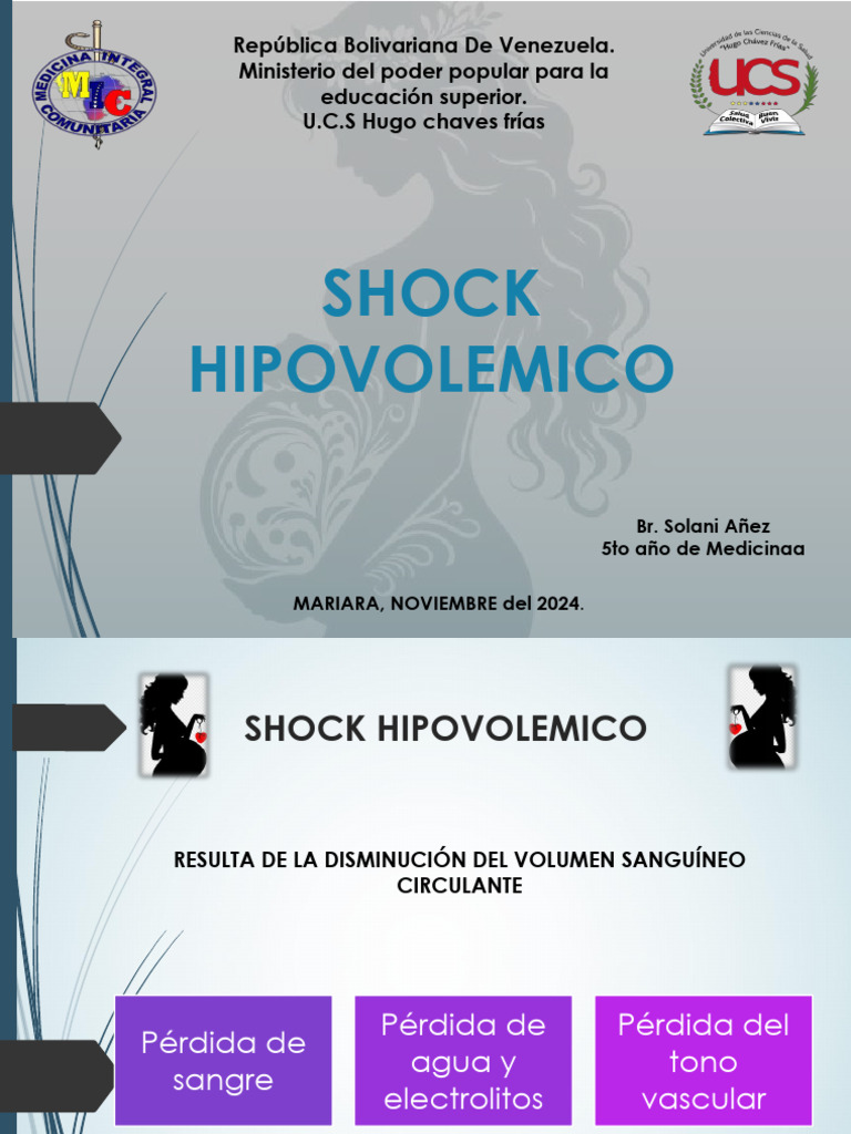 Shock en La Hipovolemico | PDF