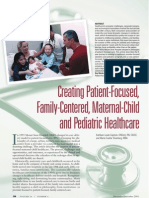 Creating Patient-Focused, Family-Centered, Maternal-Child and Pediatric Healthcare