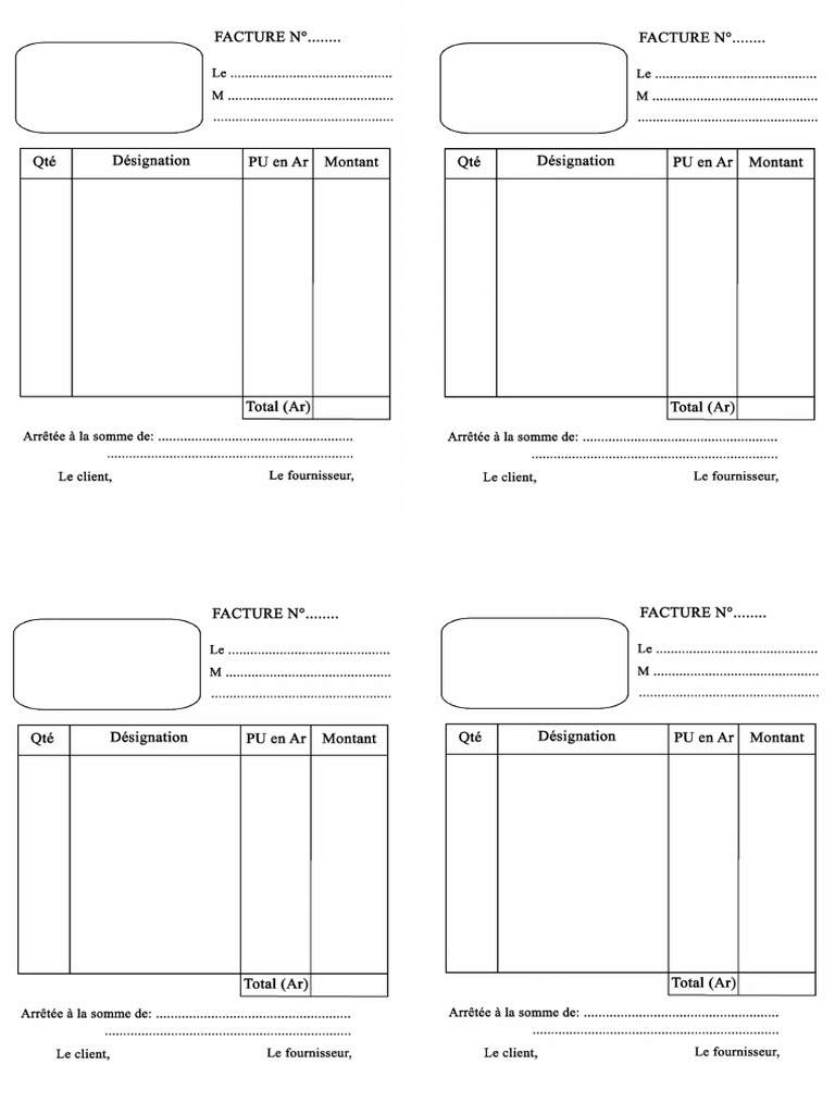 Facture Modele | PDF
