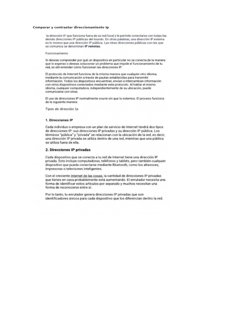 Carela Vázquez Christopher Unidad 3. Actividad 1. IP internet. | PDF