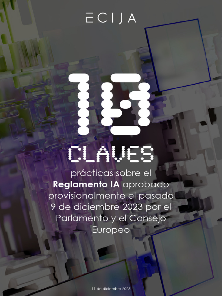 Claves del Reglamento IA Europeo 2023 | PDF | Inteligencia artificial ...