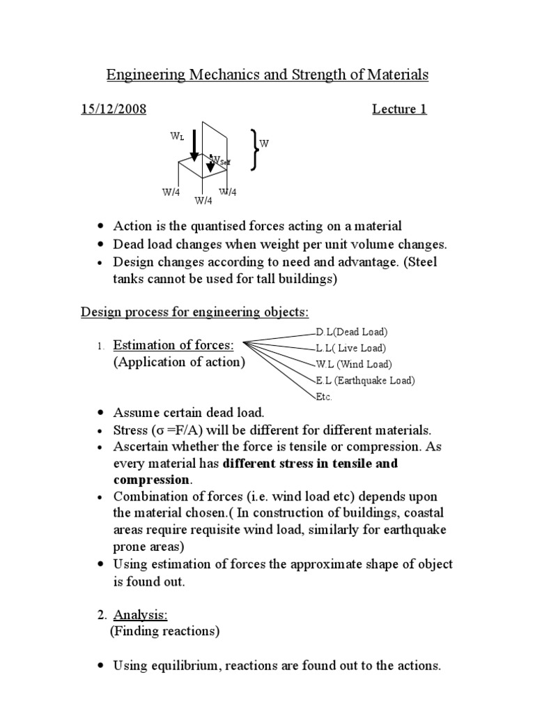 Engineering Mechanics and Strength of Materials | PDF | Business
