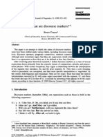 Download FRASER B What Are Discourse Markers by Deise Vieira SN89985013 doc pdf