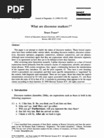 Download FRASER B What Are Discourse Markers by Deise Vieira SN89985013 doc pdf