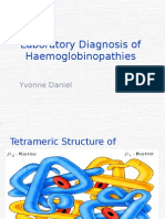 Laboratory Diagnosis of Haemoglobinopathies: Yvonne Daniel