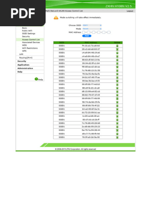 ZXHN H108N V2.5 | PDF | Internet Architecture | Data Transmission