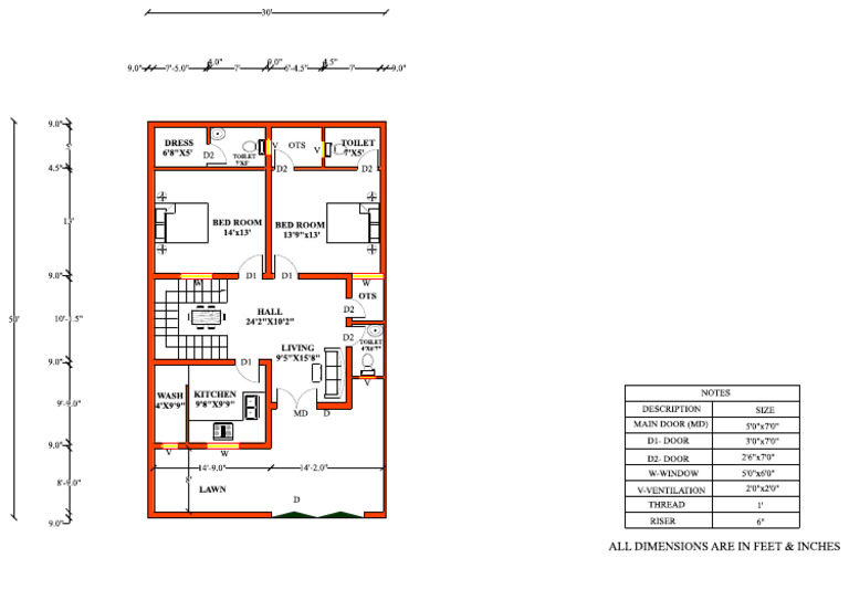 Plan+30'x50'dwg DWG | PDF