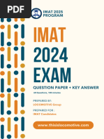 IMAT Past Papers with Answers | PDF
