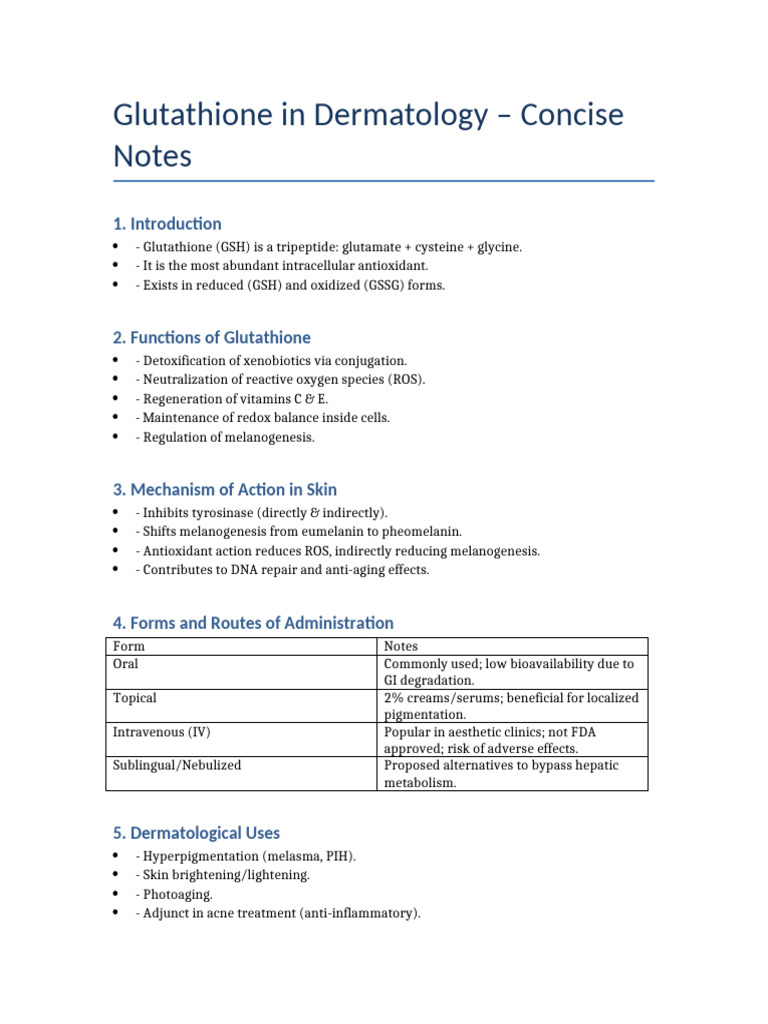 glutathione mechanism of action skin whitening The redox cycle illustrating the function the two Glutathione for skin lightening: a