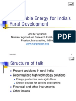 Sustainable Energy For India's Rural Development