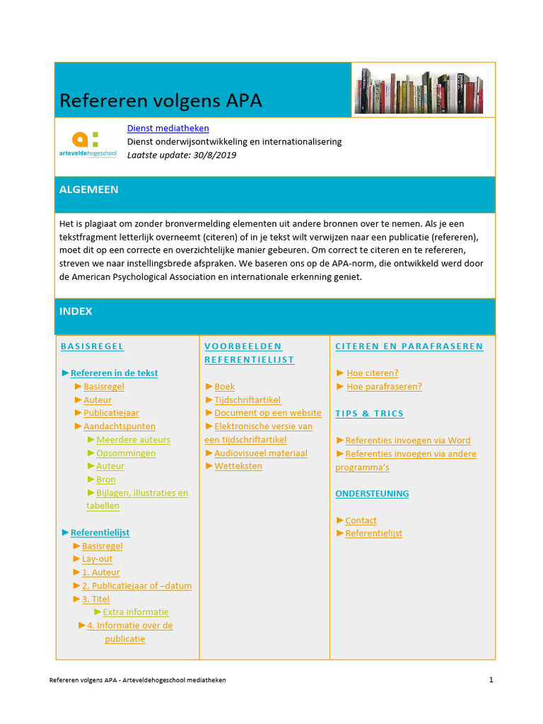 Refereren Volgens APA | PDF