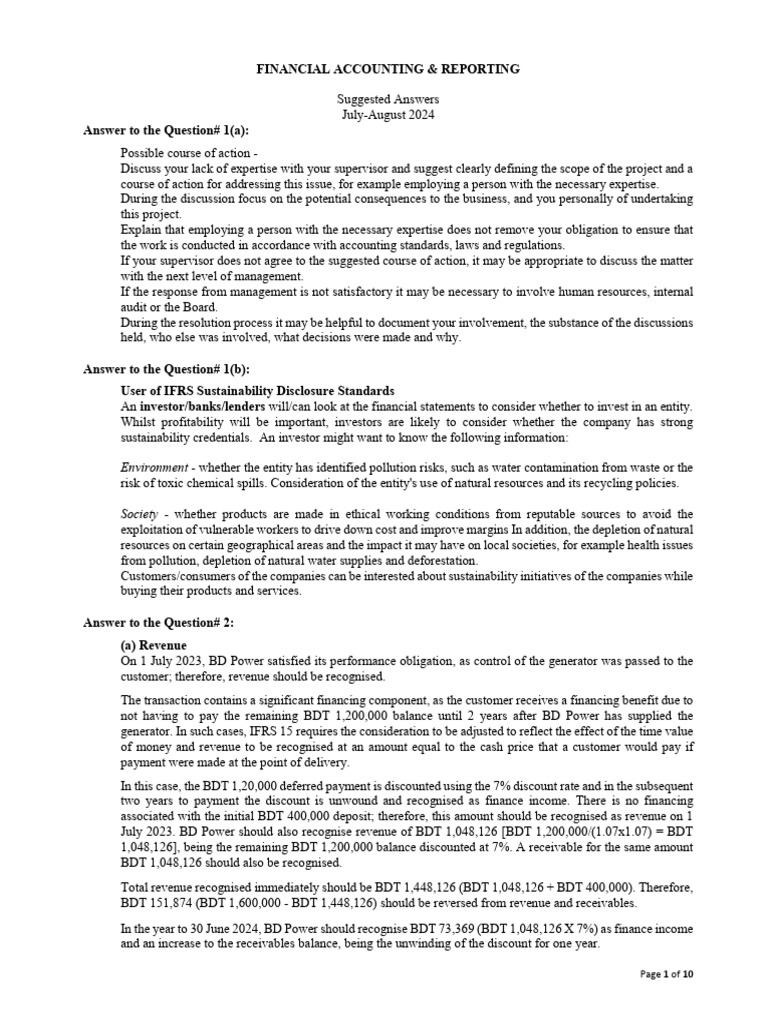 Financial Accounting & Reporting Insights | PDF | Depreciation | Equity ...