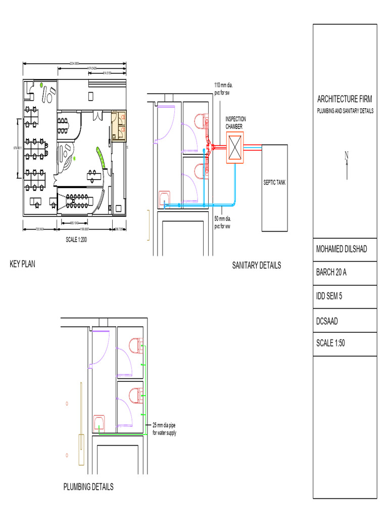 Water Supply Drawing For Office | PDF | Hydraulic Engineering ...