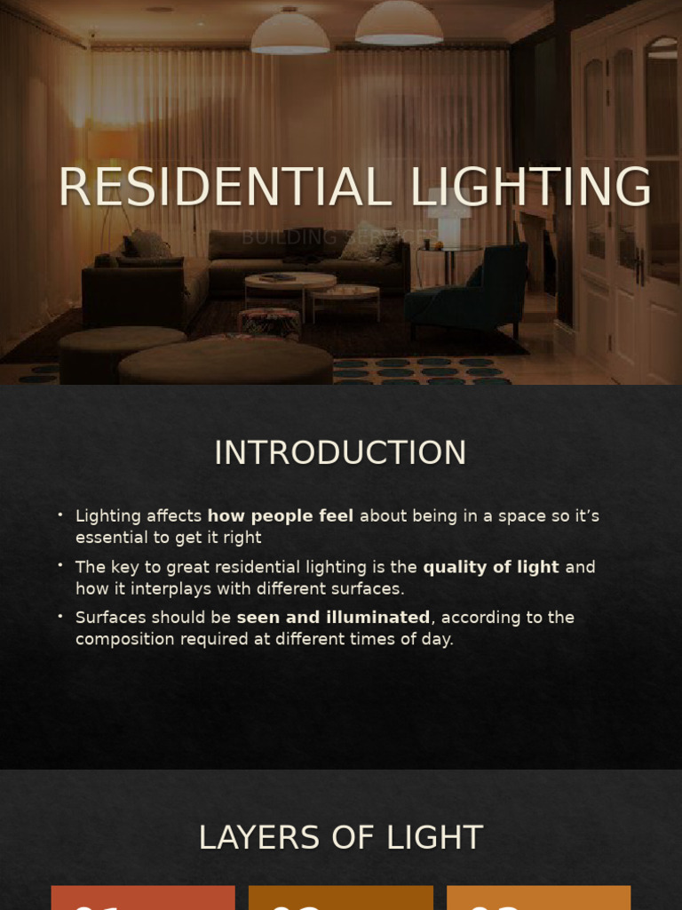 Residential Lighting Design Guide | PDF | Lighting | Building Technology