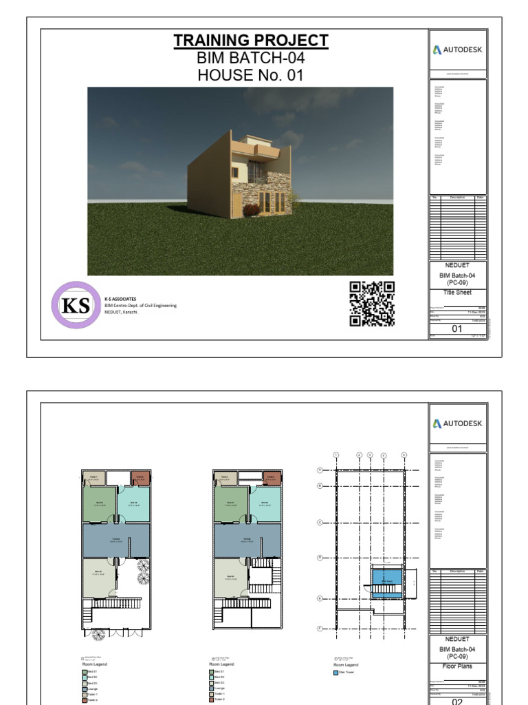 Revit BIM Training Project Plans | PDF | Window | Door