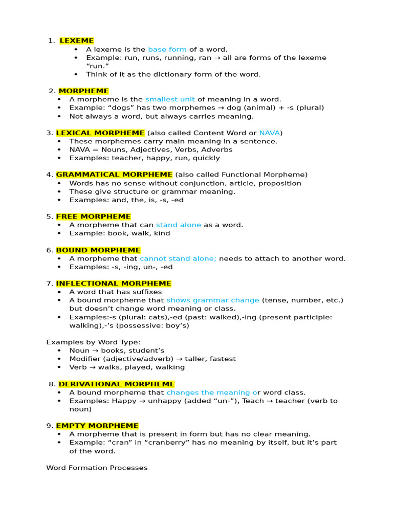 Structure of English | PDF | Word | Adverb