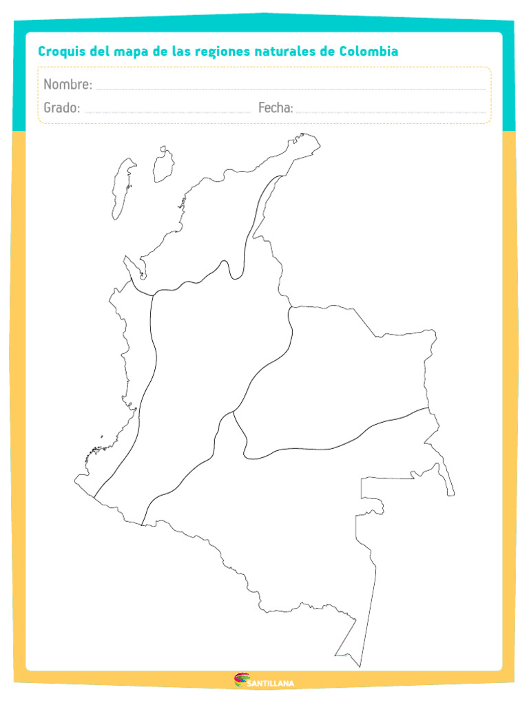 Croquis de Regiones Naturales de Colombia | PDF