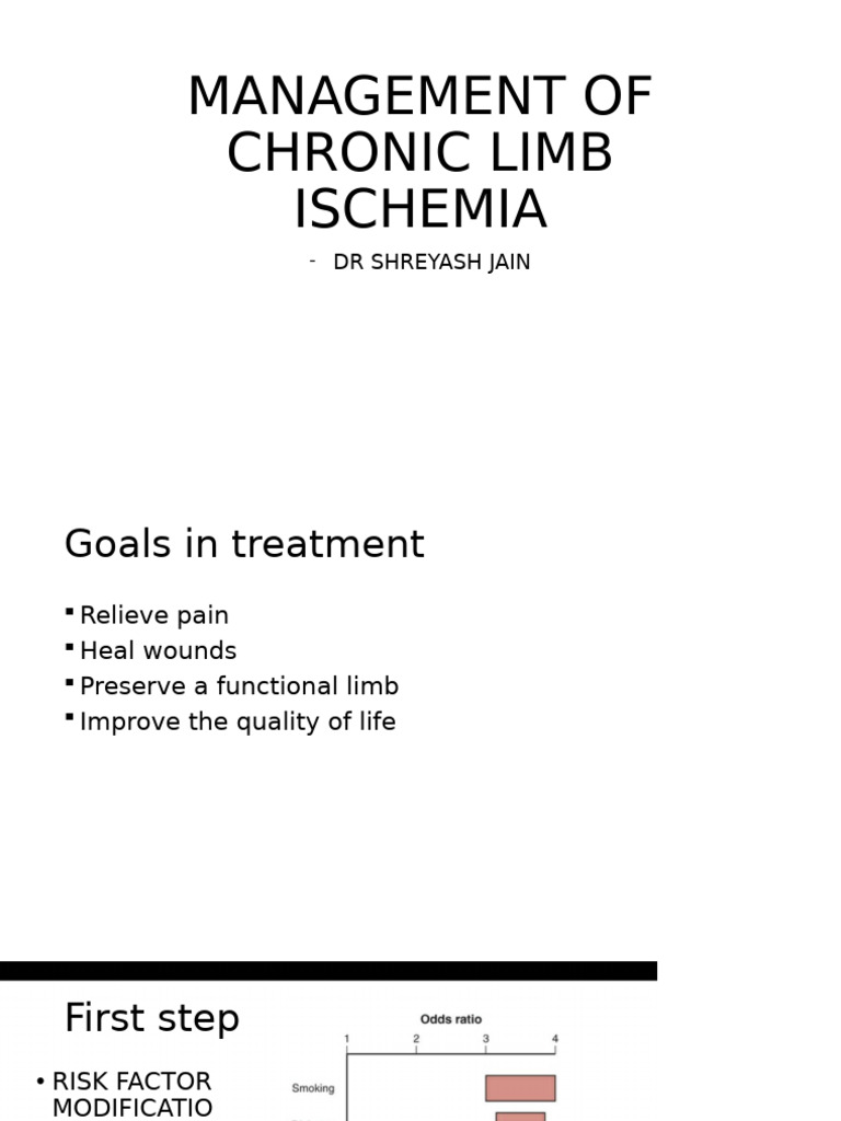 Managment of Chronic Limb Ischemia | PDF | Amputation | Coronary Artery ...