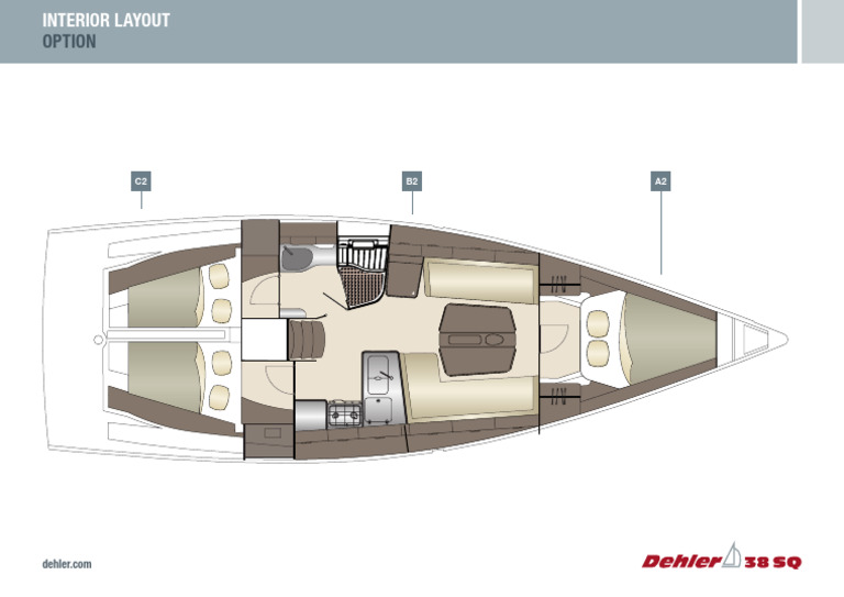 Dehler 38 SQ Layout 2020 Dehler 38sq Lower Deck A2b2c2 Optionpdf ...