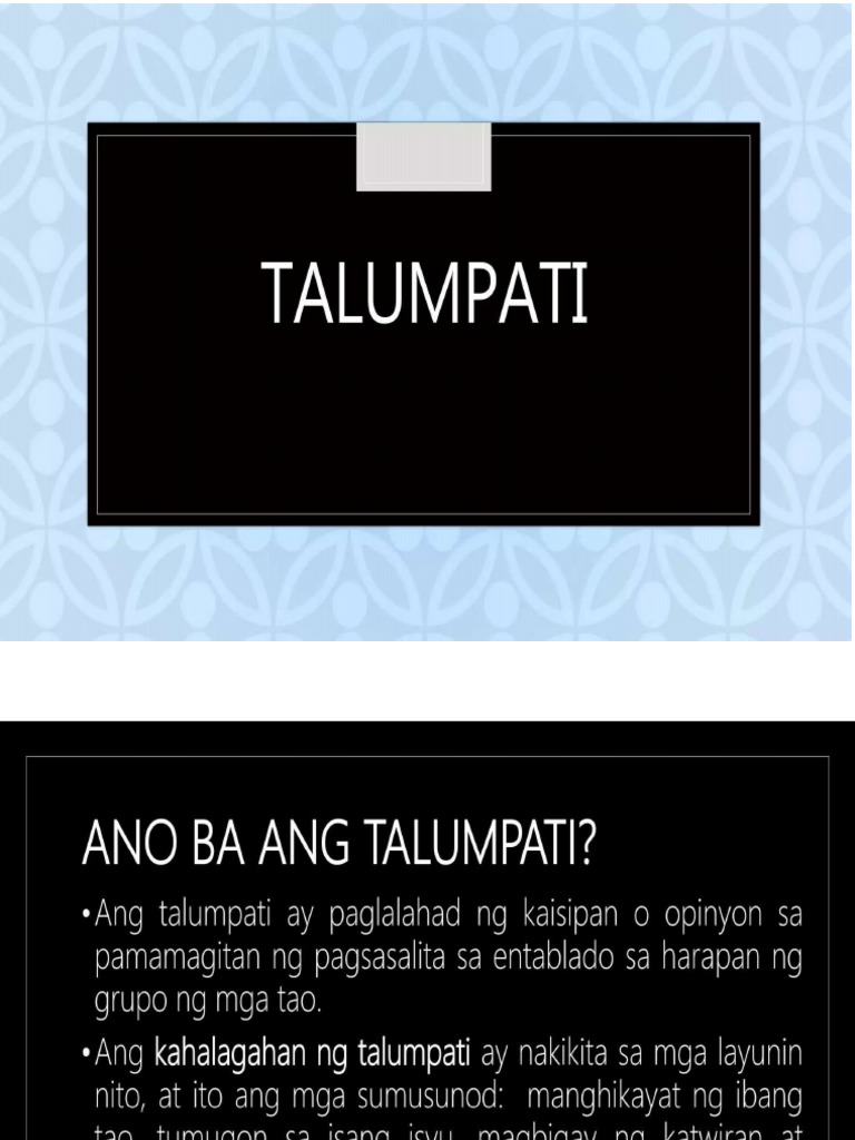 Talumpati | PDF