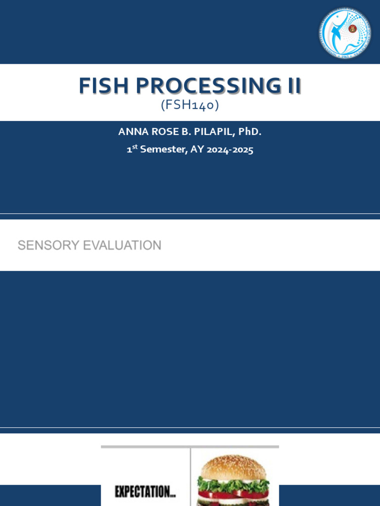 Sensory Evaluation in Food Processing | PDF | Taste | Senses