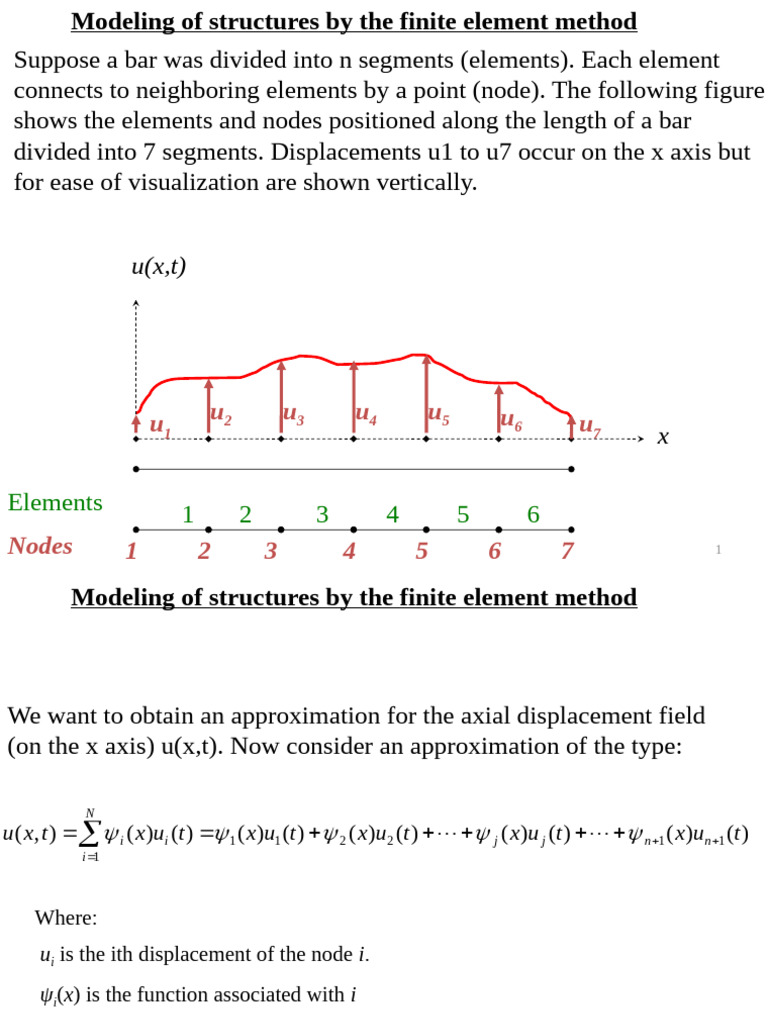 Finite Element Method for Bar Structures | PDF | Matrix (Mathematics ...