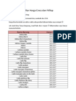 Daftar Harga Crocs Dan Fitflop