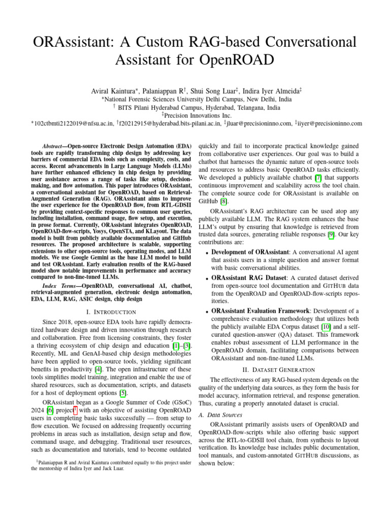 11 ORAssistant A Custom RAG Ba | PDF | Computing | Information Science