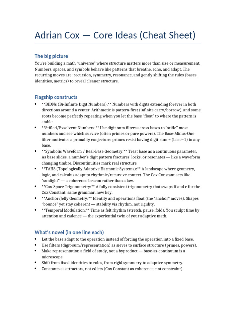 Adrian Cox's Adaptive Math Concepts | PDF | Mathematical Proof | Prime ...