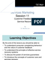 Services Marketing: Session 11