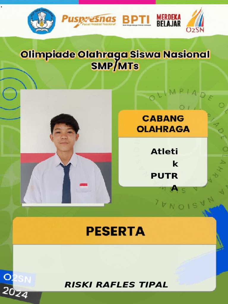 Atleti Putra Riski Rafles Tipal | PDF