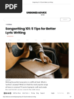 Lyrics Formatting Guidelines | PDF | Song Structure | Text