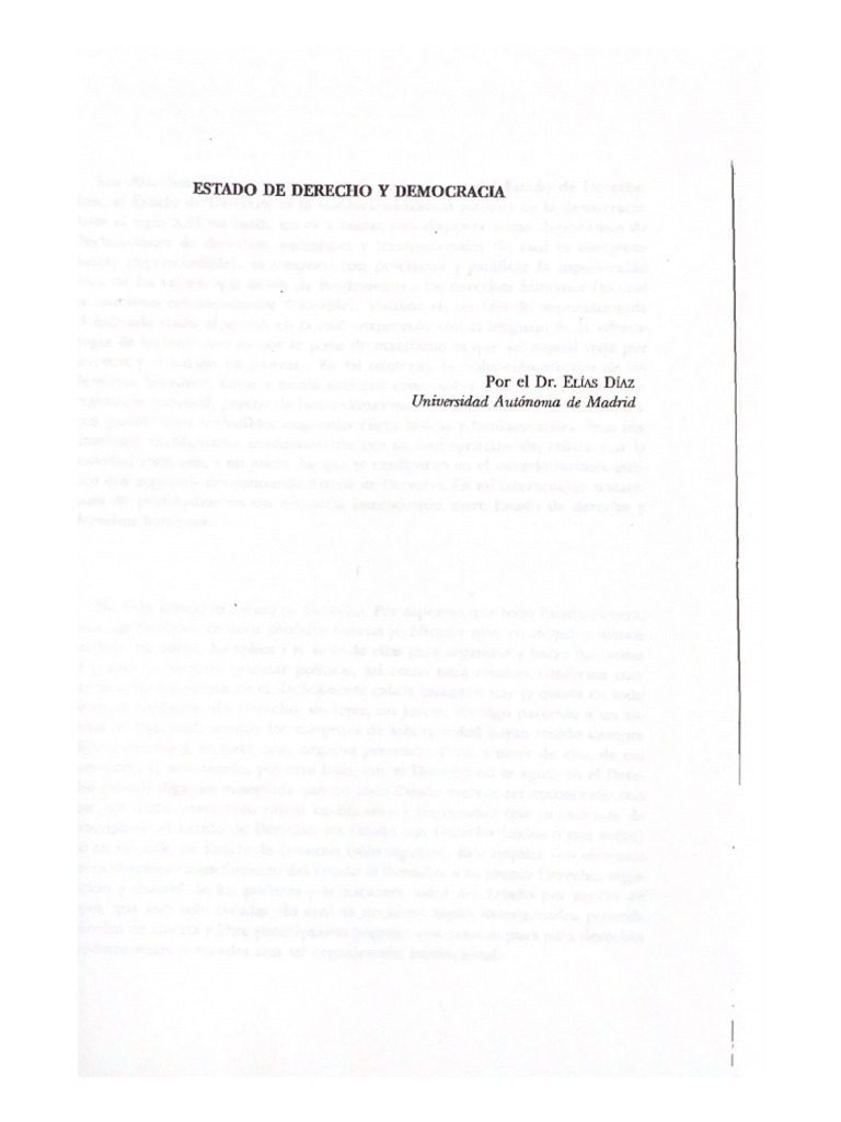 Estado de Derecho y Democracia | PDF