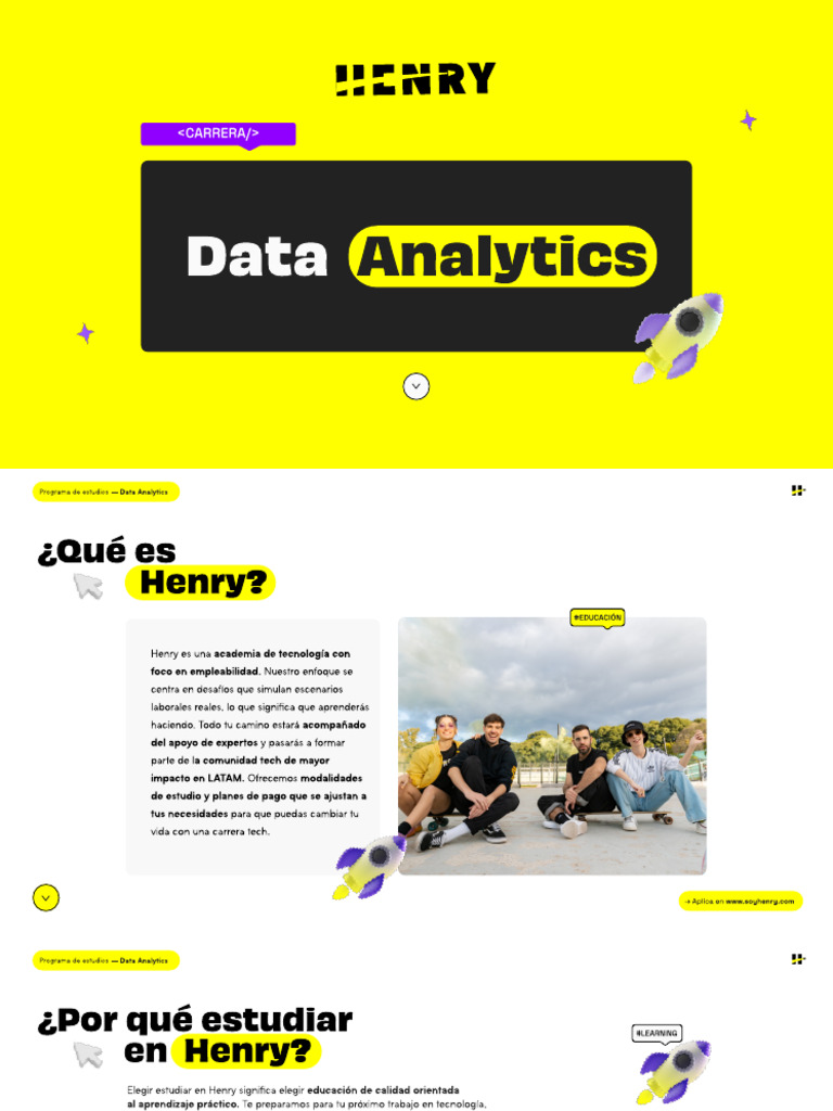Estudia Data Analytics en Henry | PDF | SQL | Bases de datos