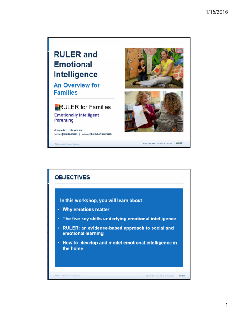 RULER School Presentation | PDF | Emotions | Emotional Intelligence