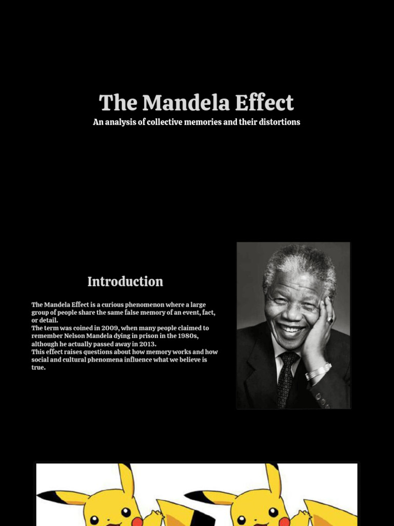 The Mandela Effect - PPTX - 20250806 - 221212 - 0000 | PDF | Memory ...