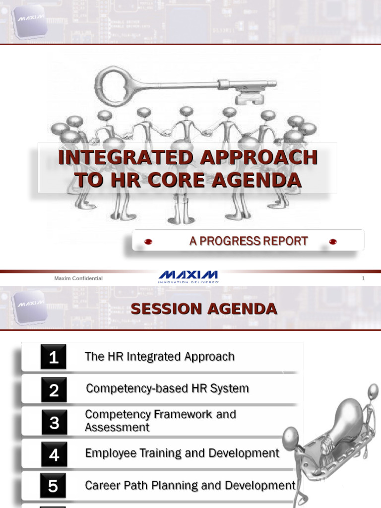 Integrated Approach To HR Core Agenda (v1) | PDF