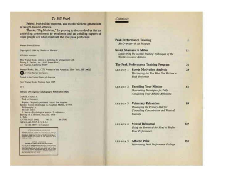 Peak Performance 8 | PDF