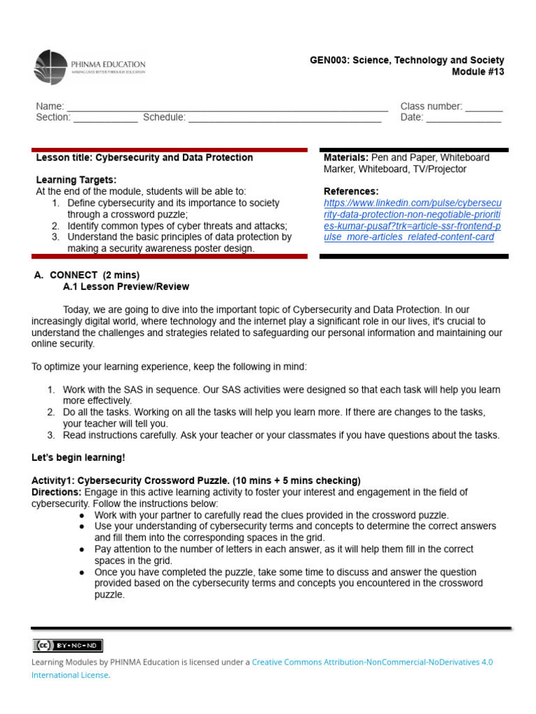 Cybersecurity and Data Protection Guide | PDF | Security | Computer ...