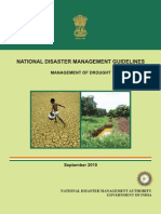 NDMA Guidelines On The Drought Management - Naresh Kadyan