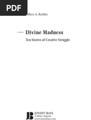 Divine Madness Pdf Mania Mental Disorder
